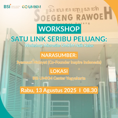 Satu Link Seribu Peluang: Workshop Microsite UMKM Naik Kelas