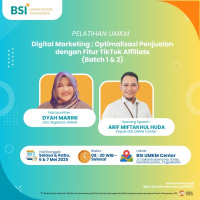 Digitalisasi Marketing: Optimalisasi Penjualan dengan Fitur TikTok Affiliate (Batch 1 & 2)