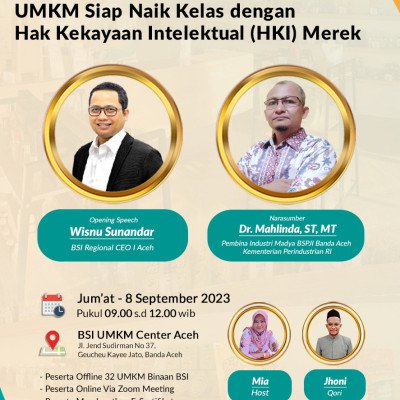 UMKM Siap Naik Kelas dengan Hak Kekayaan Intelektual (HKI) Merek