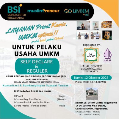 Layanan Privat Kamis UMKM Optimis! Produk Halal Jualan Optimal