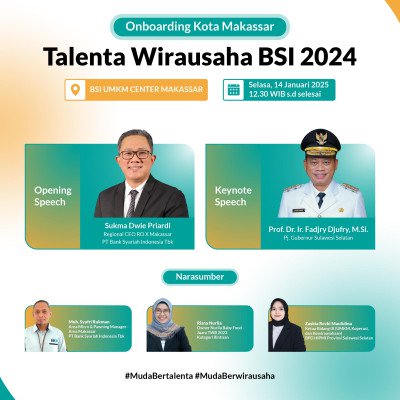 Apa Kareba, Makassar? Talenta Wirausaha BSI 2024