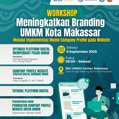 WORKSHOP: Meningkatkan Branding UMKM Kota Makassar melalui Implementasi Modul Company Profile Websit