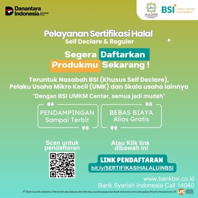 KONSULTASI: Pelayanan Sertifikasi Halal Self Declare dan Reguler