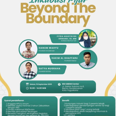 Inkubasi Pijar: Beyond The Boundary