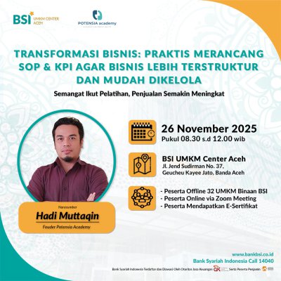 Transformasi Bisnis: Praktis Merancang SOP & KPI agar Bisnis Lebih Terstruktur dan Mudah Dikelol