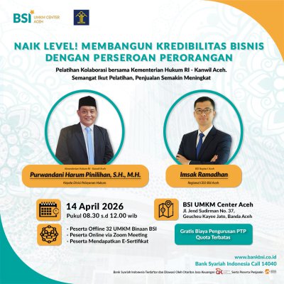 Pelatihan Kolaborasi bersama Kementerian Hukum RI - Kanwil Aceh