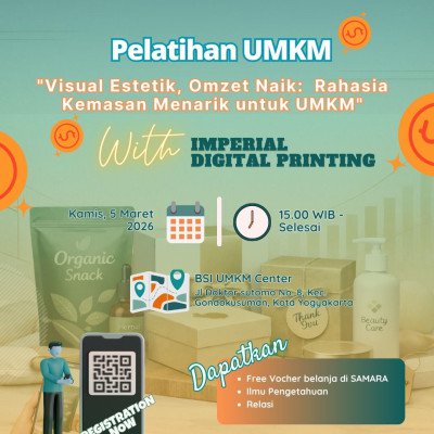PELATIHAN UMKM GRATIS: RAHASIA KEMASAN ESTETIK